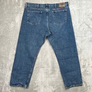 Wrangler Men Jeans 40x30 Blue Denim Straight Leg Comfort Guaranteed